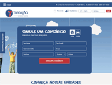 Tablet Screenshot of consorciotradicao.com.br